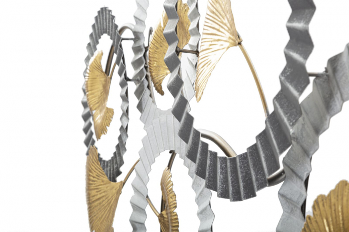 Decoratiune perete  Arty A, fier, gri/auriu [3]
