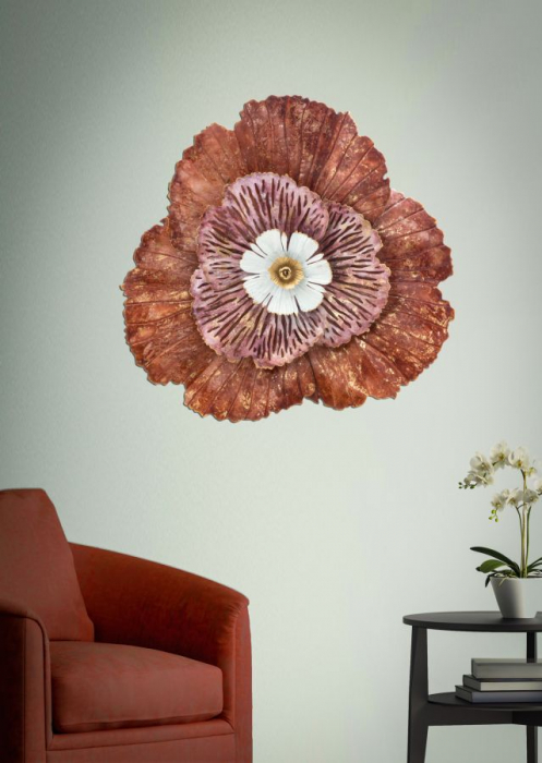 Decoratiune perete Bunga, fier [2]
