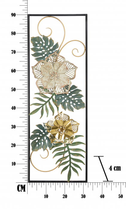 Decoratiune perete Campur B, metal, multicolor [6]