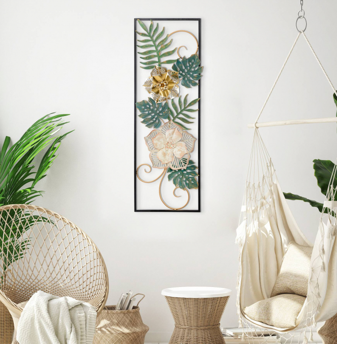 Decoratiune perete Campur, metal, multicolor, creativdeco.ro [2]
