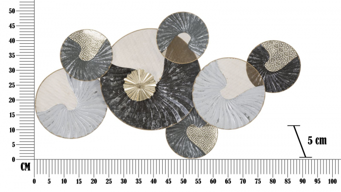 Decoratiune perete Circy, fier, multicolor [6]