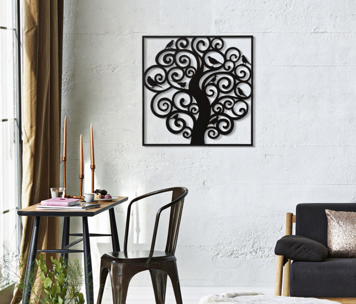 Decoratiune perete Copacul vietii, metal negru - creativdeco.ro [2]