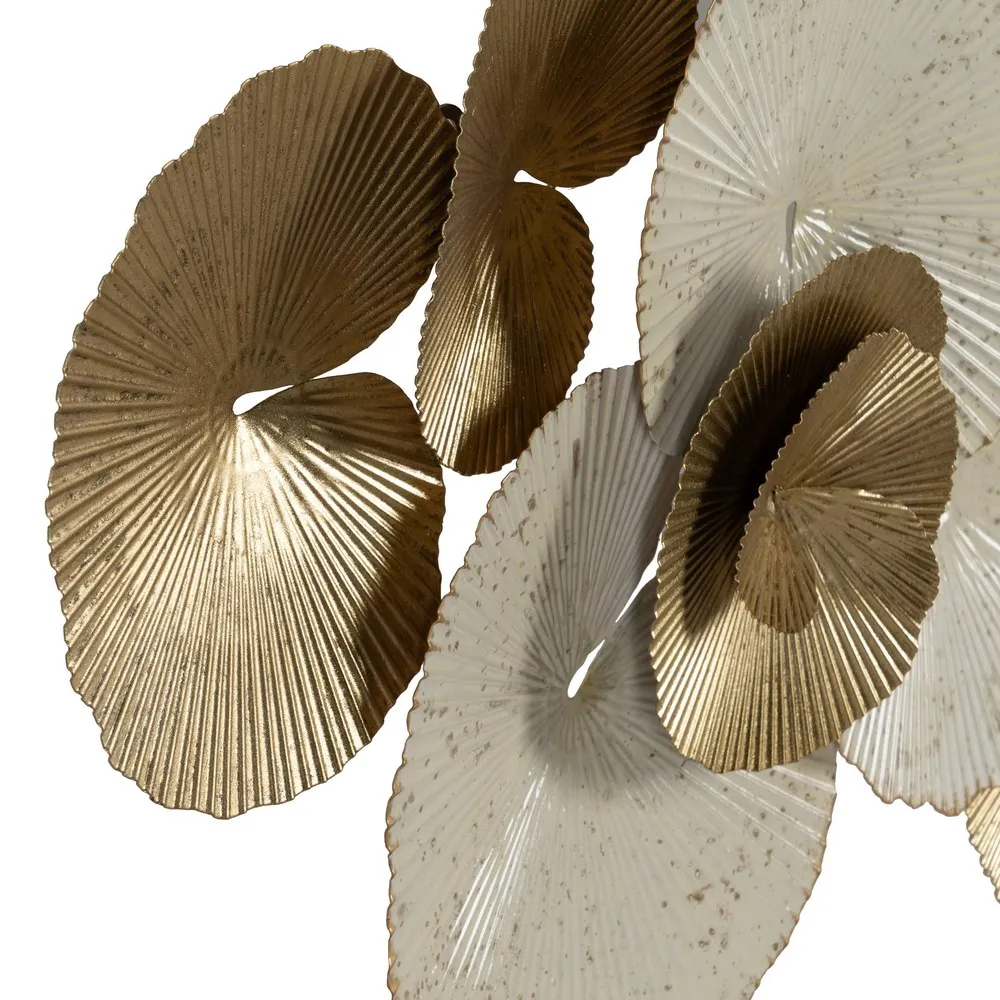 Decoratiune Perete Cozy, Metal Alb-Auriu - CreativDeco.ro [4]