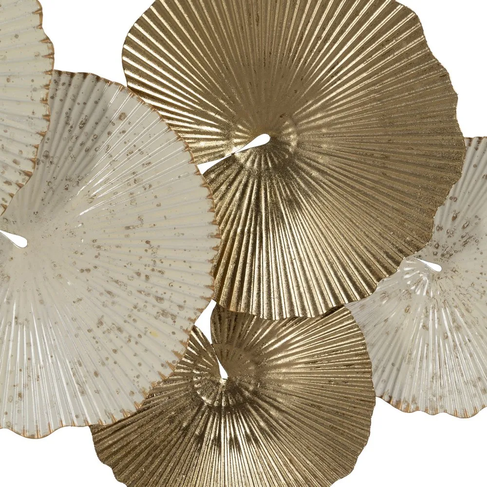 Decoratiune Perete Cozy, Metal Alb-Auriu - CreativDeco.ro [5]