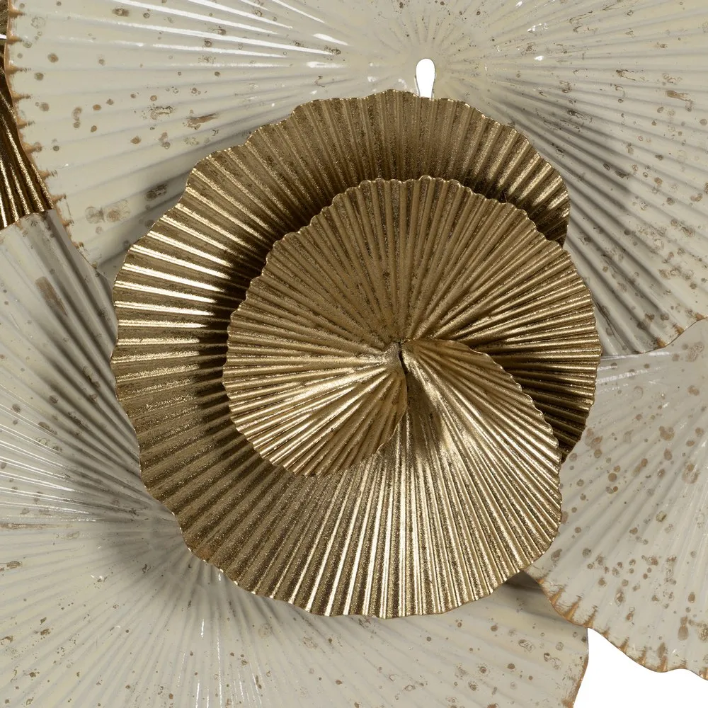 Decoratiune Perete Cozy, Metal Alb-Auriu - CreativDeco.ro [3]