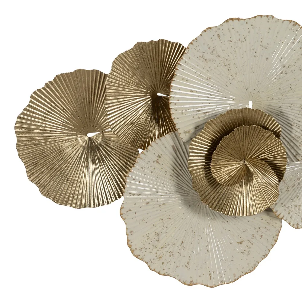 Decoratiune Perete Cozy, Metal Alb-Auriu - CreativDeco.ro [2]