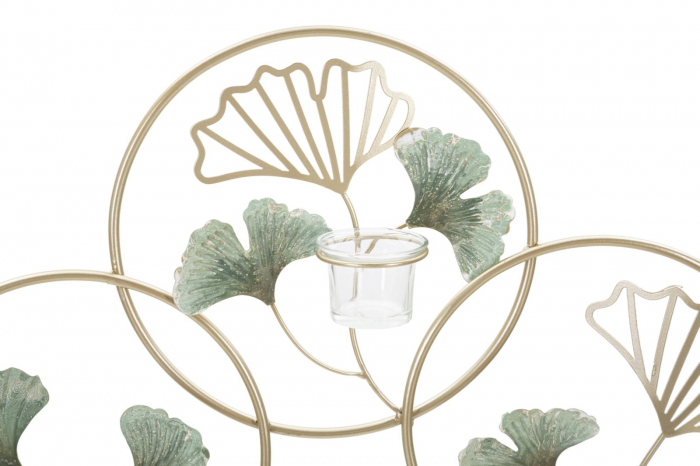 Aplica lumanari perete frunze ginkgo 3D CreativDeco [2]