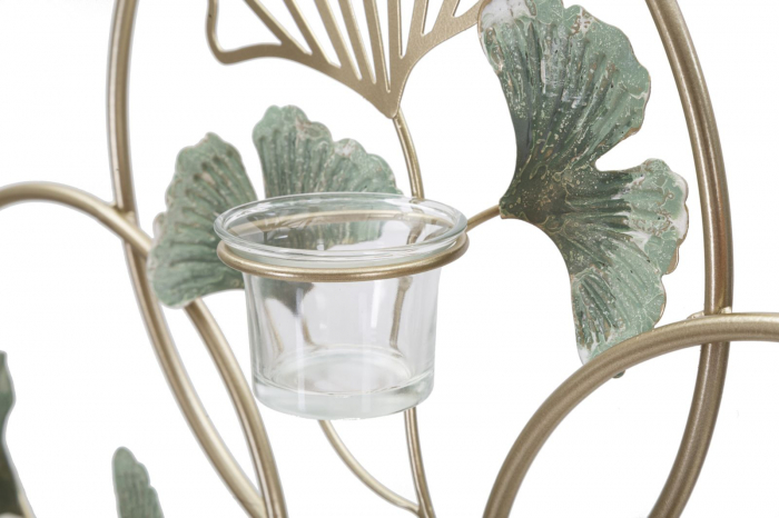 Aplica lumanari perete frunze ginkgo 3D CreativDeco [4]
