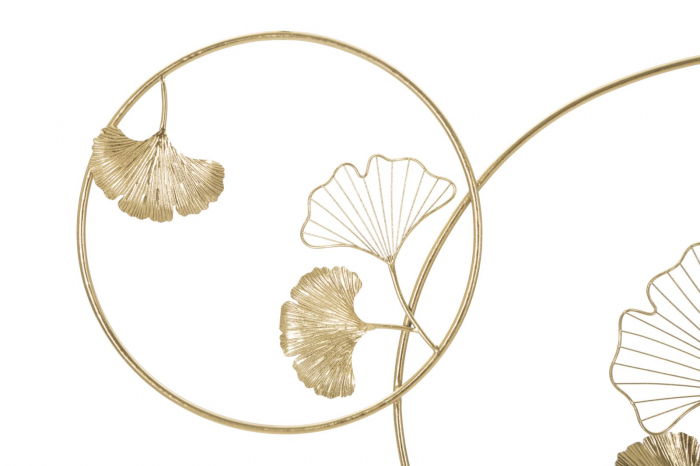 Decoratiune perete Double Leaf, fier auriu [5]