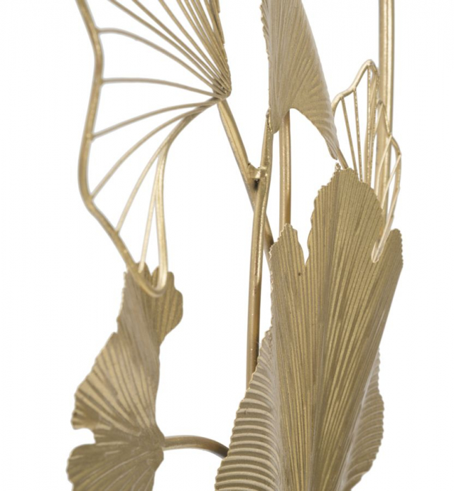 Decoratiune perete Double Leaf, fier auriu [3]