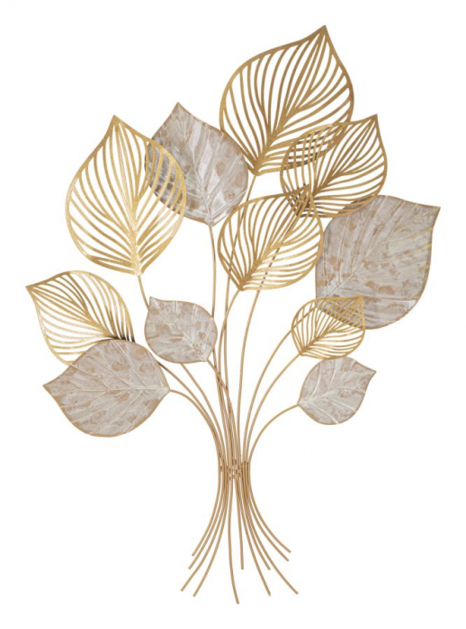 Decoratiune Metalica Eleganta cu Frunze Stilizate - CreativDeco [1]