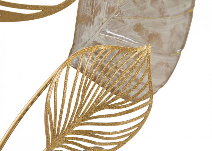 Decoratiune Metalica Eleganta cu Frunze Stilizate - CreativDeco [5]