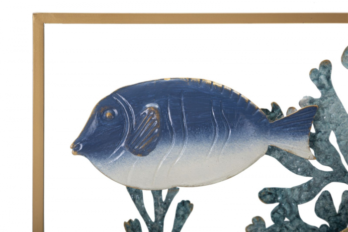 Decoratiune perete Fish, fier, multicolor [4]
