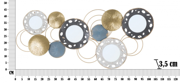Decoratiune perete Gloty A, fier, multicolor [6]