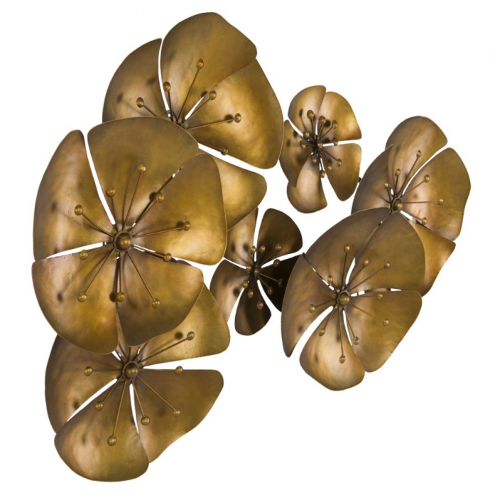 Decoratiune perete Goldy, fier auriu [7]