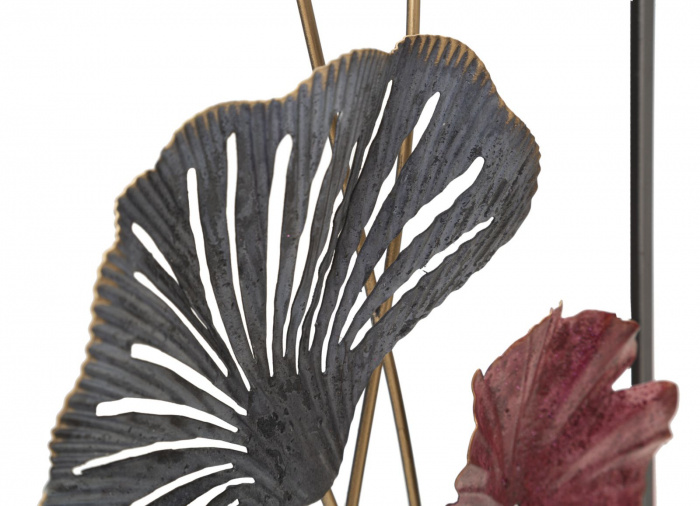 Decoratiune perete Lobo, fier, gri rosu - creativdeco.ro [4]