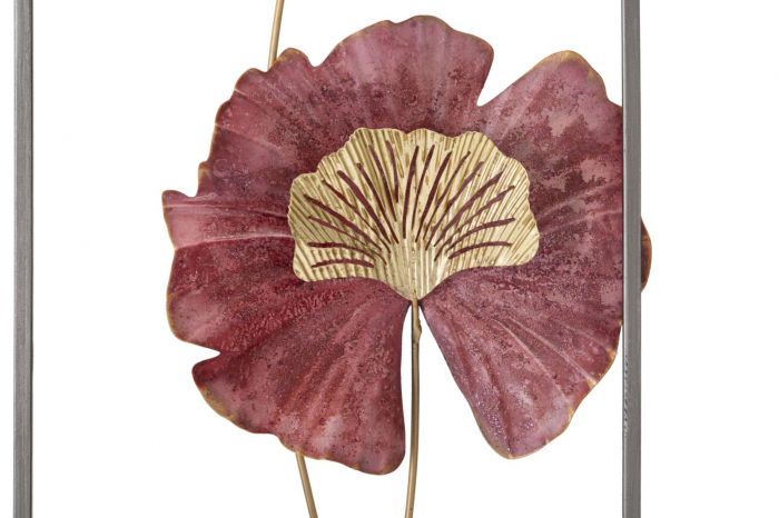 Decoratiune perete Lobo, fier, gri rosu - creativdeco.ro [5]