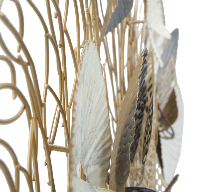 Decoratiune perete aurie cu nuferi Lux | creativdeco [7]
