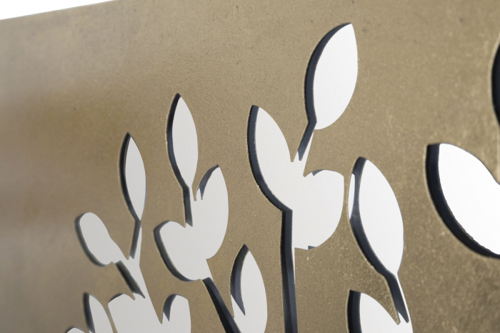 Decoratiune perete Maternity, fier/MDF/oglinda, auriu [5]