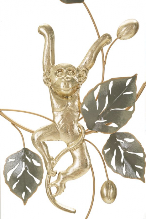 Decoratiune perete Monkey, fier, multicolor [5]