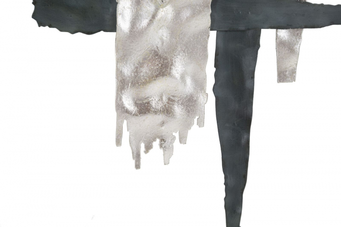 Decoratiune perete New Art, metal, argintiu negru - creativdeco.ro [3]
