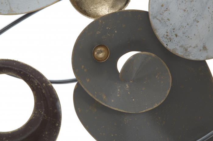 Decoratiune perete Planet, metal/multicolor [3]
