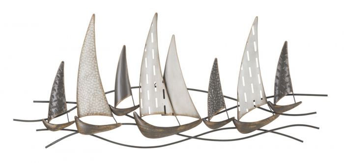 Decoratiune perete Regata, fier, multicolor [1]