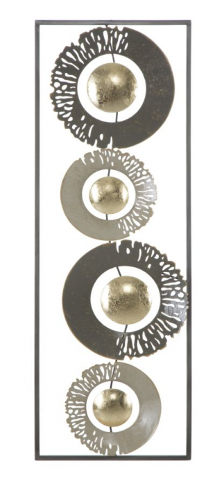 Decoratiune perete Ring, metal, multicolor [1]