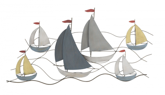 Decoratiuni marine | Panou metalic vaporase | CreativDeco [1]