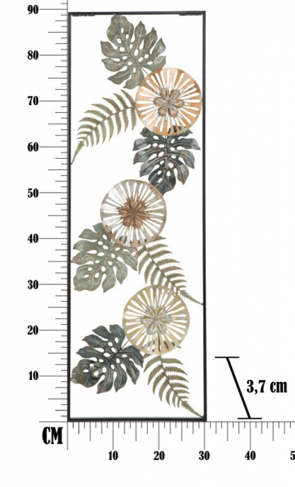 Decoratiune Aurie Frunze Flori - CreativDeco [7]