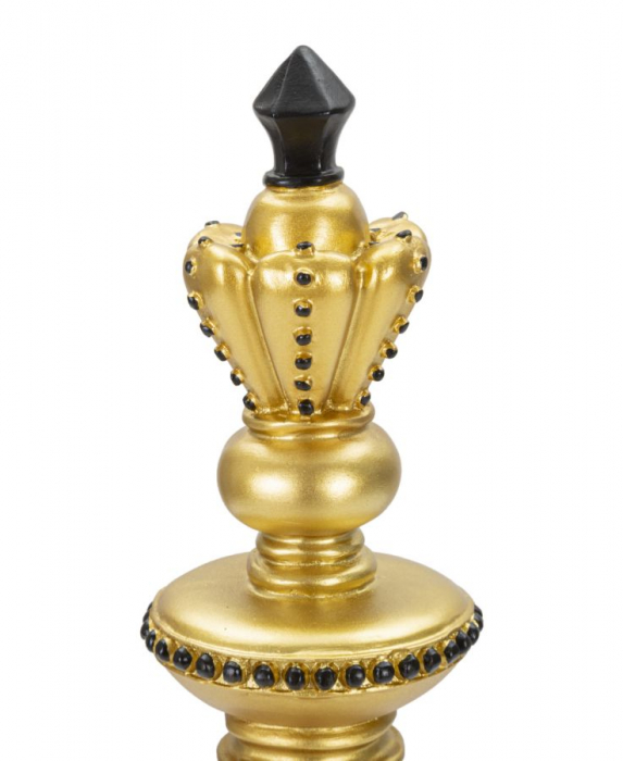 Piesa sah Rege auriu-negru decorativa - CreativDeco.ro   [3]