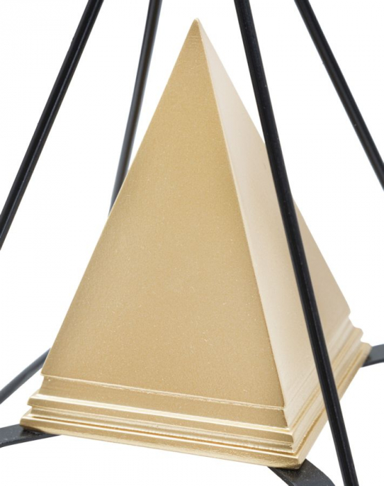 Ornament piramida auriu cu fier negru - CreativDeco.ro   [10]