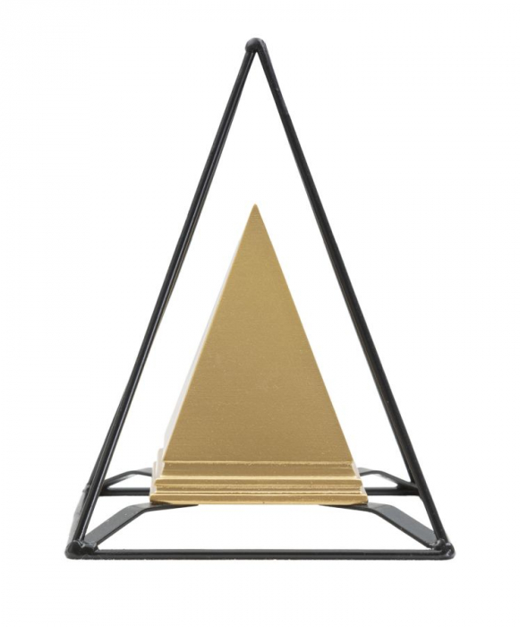 Ornament piramida auriu cu fier negru - CreativDeco.ro   [12]