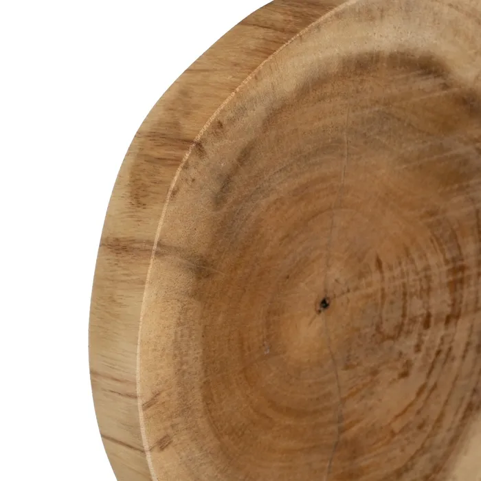 Decoratiune Rotunda din Lemn Natural si Fier, CreativDeco.ro [3]