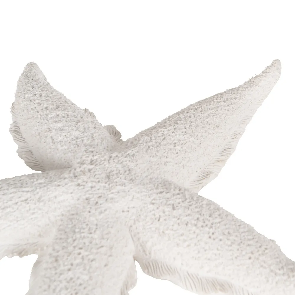 Figurina stea de mare rasina alba|Decoratiuni marine autentice [3]