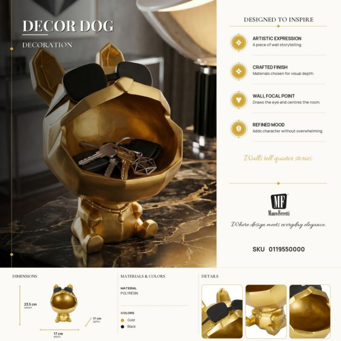 Caine auriu functional ornamental - CreativDeco.ro [11]