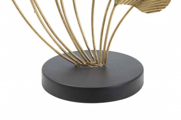 Decoratiune Wind Leaves, auriu negru [5]