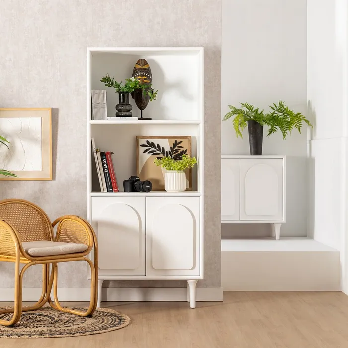 dulap modern alb spatii depozitare CreativDeco [4]