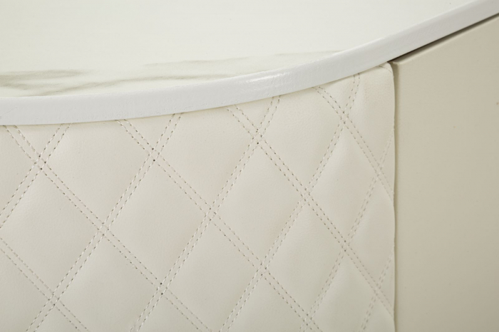 Dulap crem cu piele, stil comoda | Mobilier versatil | CreativDeco [6]