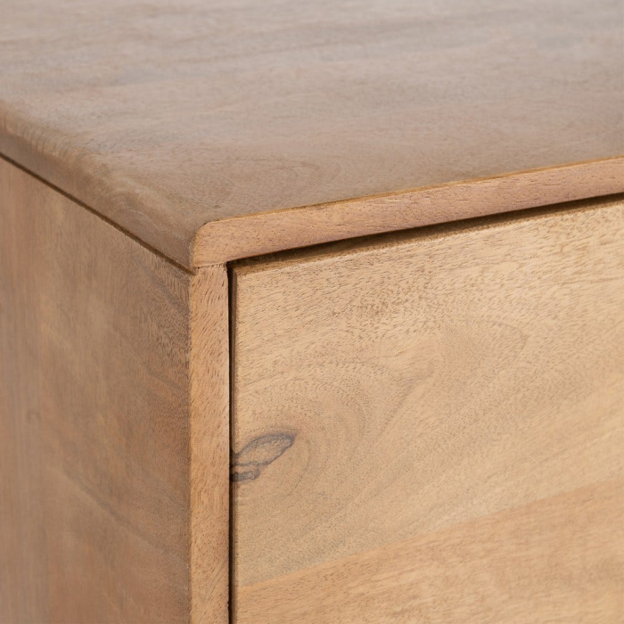 Dulap din lemn de mango cu uși din lemn masiv natur [6]