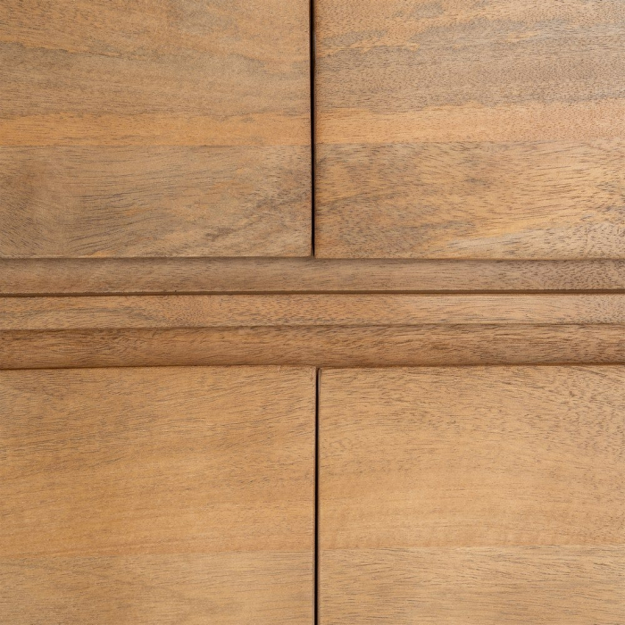 Dulap din lemn de mango cu uși din lemn masiv natur [9]