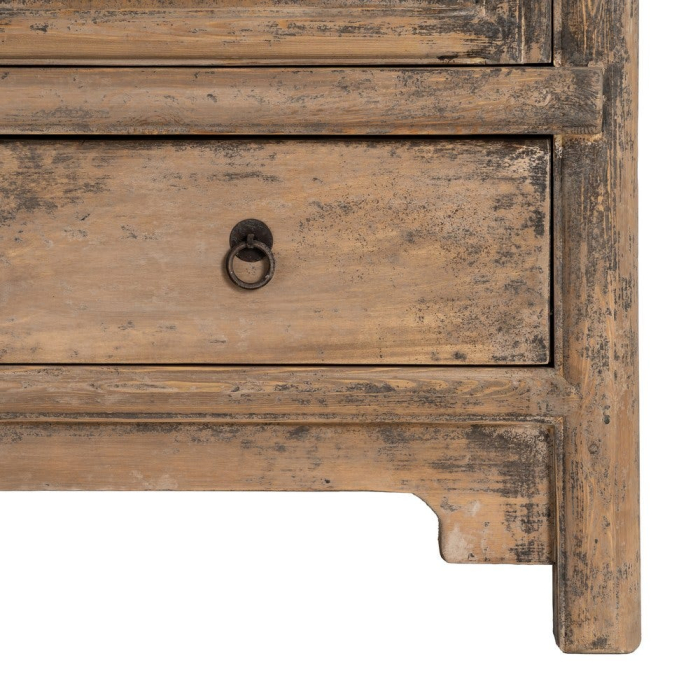 Dulap din lemn de pin reciclat cu design rustic finisaj patinat [10]