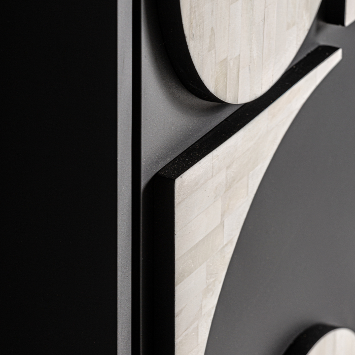 Dulap contemporan MDF negru alb|Dulapuri moderne [6]