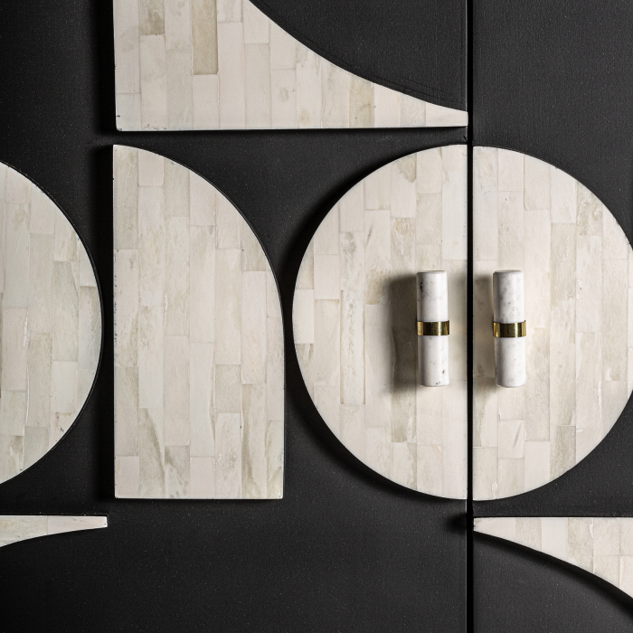 Dulap contemporan MDF negru alb|Dulapuri moderne [5]