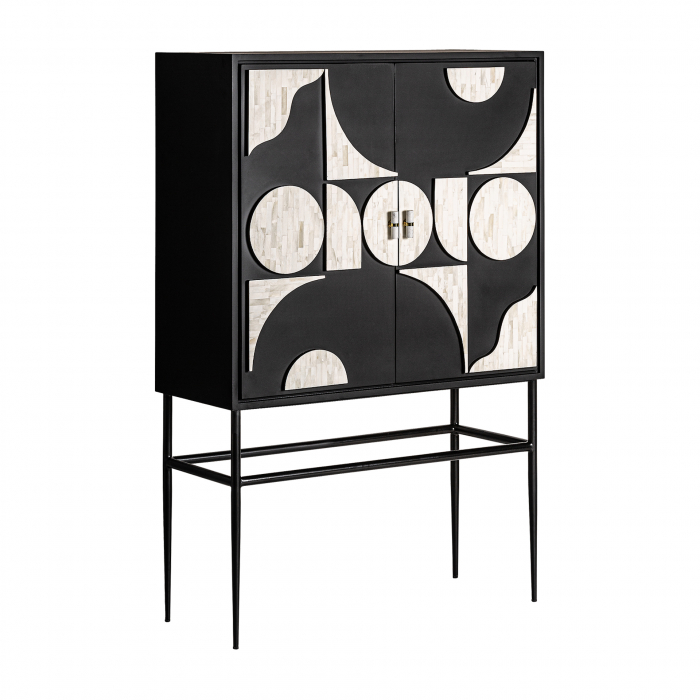 Dulap contemporan MDF negru alb|Dulapuri moderne [2]