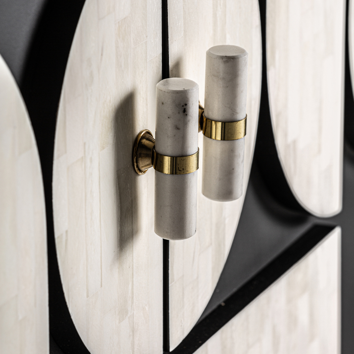 Dulap contemporan MDF negru alb|Dulapuri moderne [4]