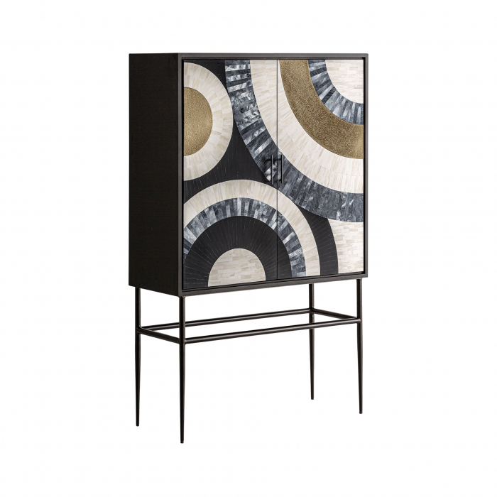 Dulap contemporan MDF negru alb|Dulapuri moderne [2]