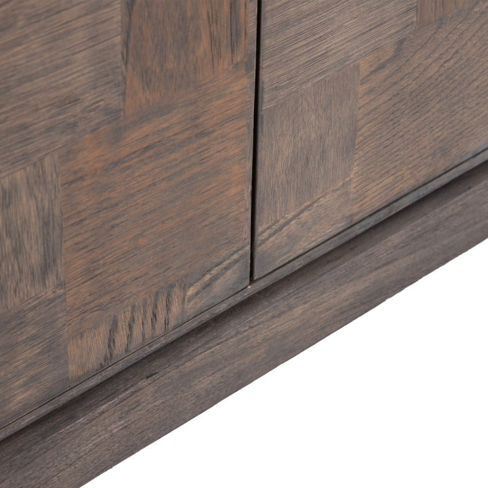 Dulap din lemn Mindi maro cu fronturi patchwork [7]