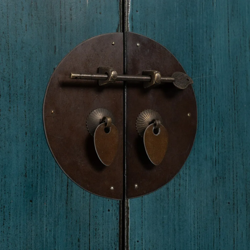 Dulap albastru vintage oriental | Dulapuri depozitare retro [7]