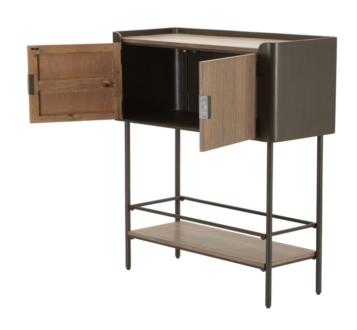 Dulap Toronto cu design minimalist si aspect retro. Dulapuri cu impact vizual pentru interior contemporan. Mobilier modern CreativDeco. [3]